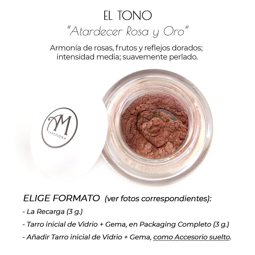 RUBOR-BRONZER BLX3 -"ATARDECER ROSA Y ORO"