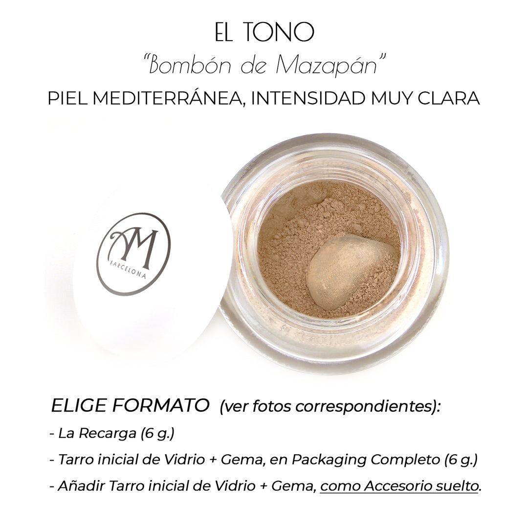 SUPERFONDO DE MAQUILLAJE -FTO1- "Bombón de Mazapán"