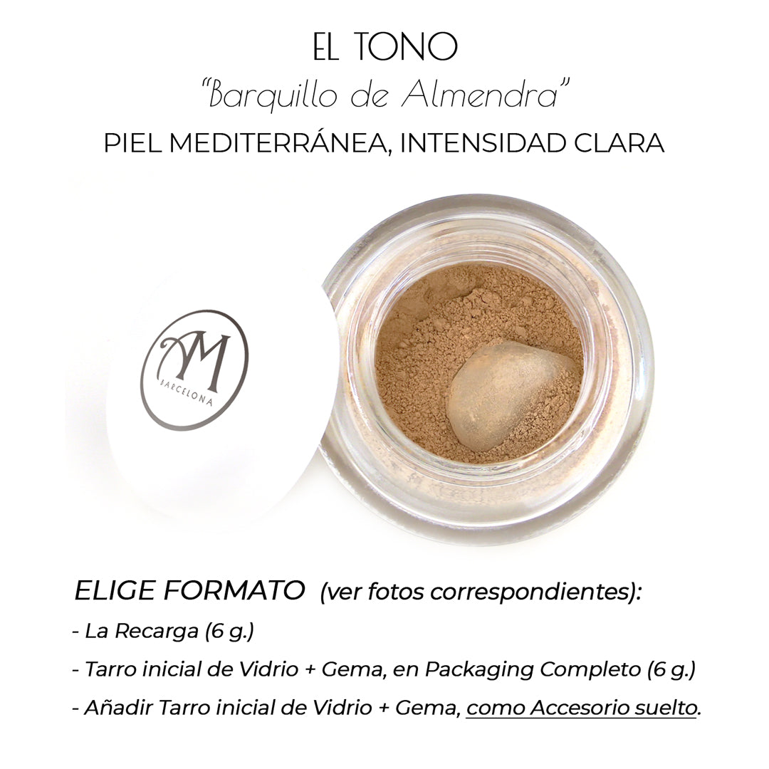 SUPERFONDO DE MAQUILLAJE -FTO2- "Barquillo de Almendra"