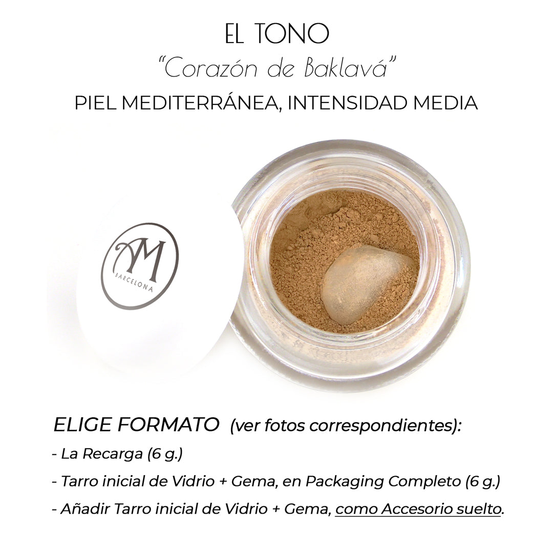 SUPERFONDO DE MAQUILLAJE -FTO3- "Corazón de Baklavá"