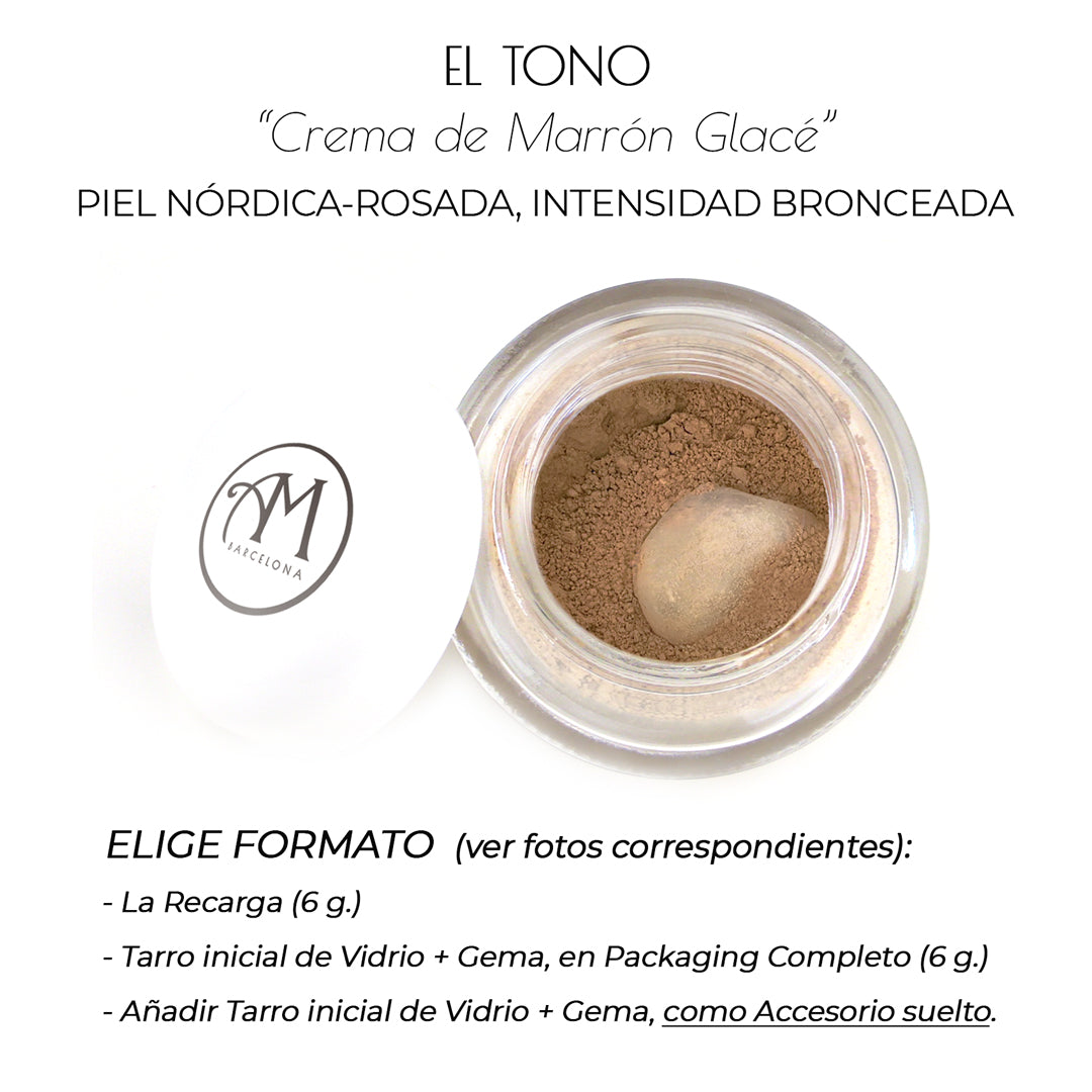 SUPERFONDO DE MAQUILLAJE -FTR4- "Crema de Marrón Glacé"