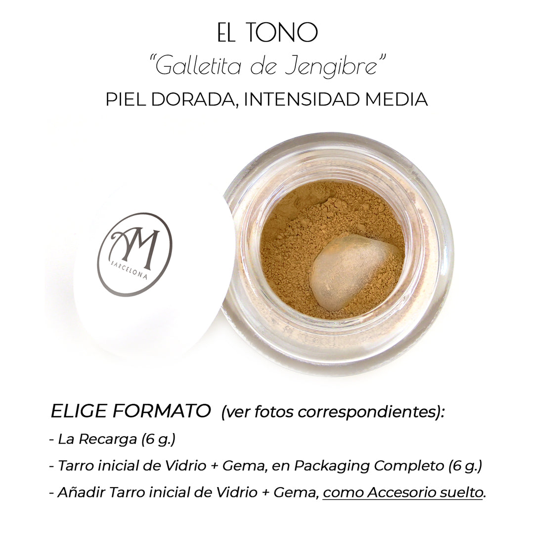 SUPERFONDO DE MAQUILLAJE -FTS3- "Galletita de Jengibre"